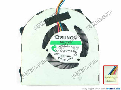 Laptop CPU Cooler Cooling Fan FOR Acer Aspire 3820 3820T 3820Tg GPU Fan Mg50060v1-B000-S99 AB5505HX-Q0B - inewdeals.com