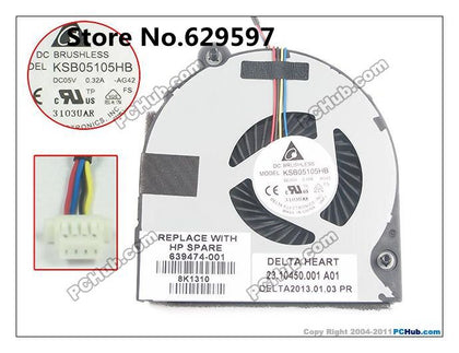 Laptop CPU Cooling fan cooler for HP Probook 6360B 6360 639474-001 KSB05105HB-AG42 KSB05105HB AG42 - inewdeals.com