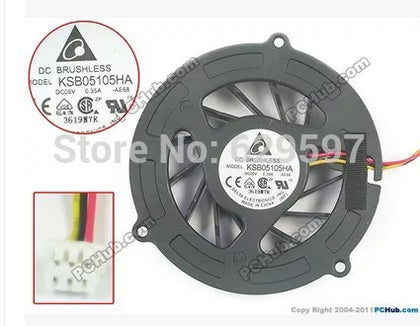Laptop CPU Cooling fan for DELTA KSB05105HA AE68 KSB05105HA-AE68 5V 0.35A 3PIN - inewdeals.com
