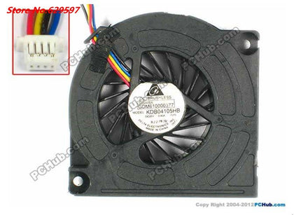Laptop CPU cooling fan cooler for TOSHIBA U200 U205 Tecra M6 GDM610000377 KDB04105HB -7J75 GDM610000312 UDQFC60E1DT0 - inewdeals.com
