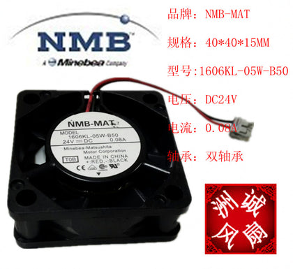 Minebea nmb-mat 4cm 4015 dc24v 0.08a dual ball bearing fan 1606kl-05w-b50 - inewdeals.com