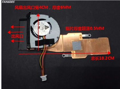 Motherboard CPU Graphics Card Router Modified Turbo Fan 5V 6MM Thick Ultra-quiet Cooling Copper Plate Heatsink cooler - inewdeals.com