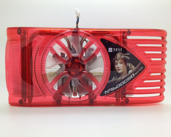 Msi planetesimal 9600gso 9800gt gts250 2 heatpipe graphics card fan 53mm