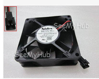 NIDEC 8CM 24V 0.23A 80*80*25mm D08A-24TS2 Converter fan - inewdeals.com