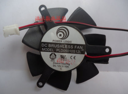 12V 0.10A 4.5CM diameter 3.9CM pitch Graphics card fan PLD05010S12L - inewdeals.com
