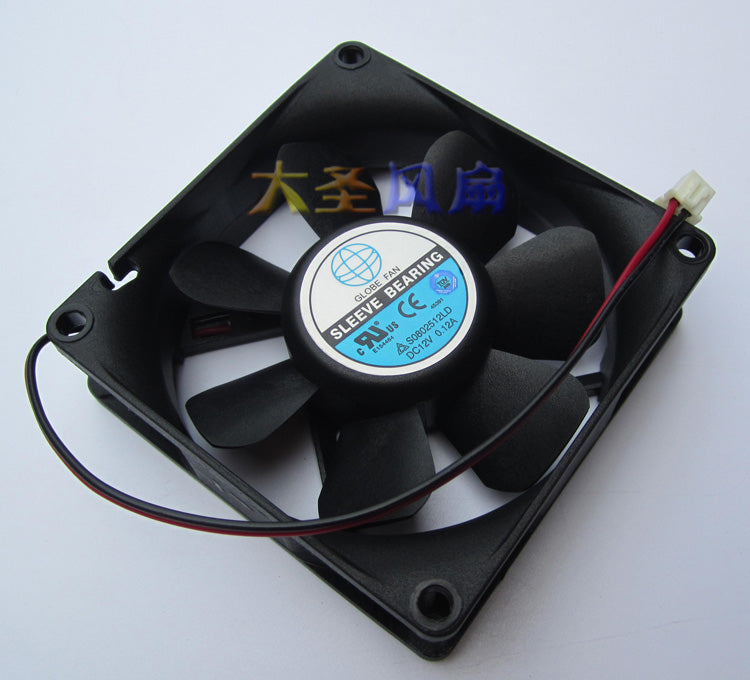 Earth 8cm S0802512LD 12V 0.12A Cooling Silent Fan Chassis Fan