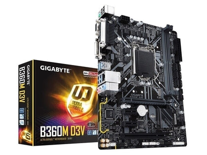 Gigabyte B360M D3V motherboard LGA 1151 DDR4 DVI VGA B360 Micro ATX desktop motherboards - inewdeals.com