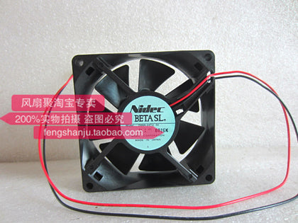 Nidec D08A-24TU 24V 0.10A 8025 80 * 80 * 25MM 2-wire dual-ball cooling fan - inewdeals.com