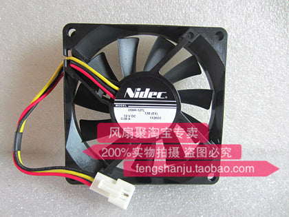 Nidec D08R-12TL 8015 12V 0.08A TV Projector Mute Fan - inewdeals.com