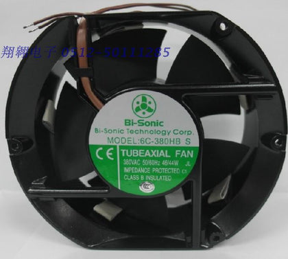Bi-sonic AC380V 17251 6C-380HB 172 * 172 * 51mm axial cooling fan radiator fan - inewdeals.com