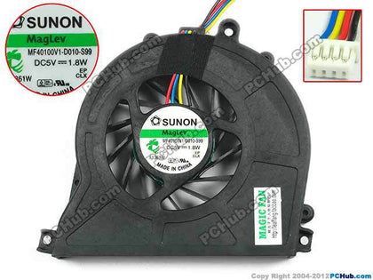 New CPU Cooling Fan For Acer R3600 R3700 D410 D425 D510 D525 AS3610 MS2177 SUNON MF40100V1-Q000-S99 DC 5V 1.8W 4pin - inewdeals.com