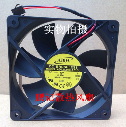 ADDA 12025 12CM 12v 0.37A AD1212HB-A71GL 120 * 120 * 25mm 2 wire chassis fans - inewdeals.com