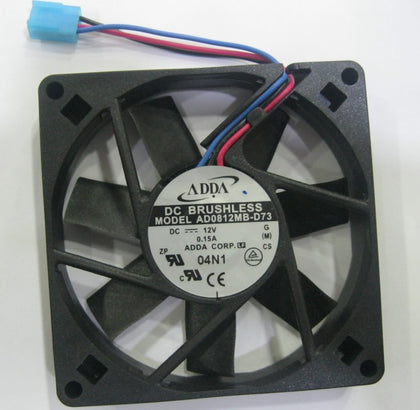 ADDA 8015 12V 0.15A AD0812MB-D73 80 * 80 * 15mm double ball bearing chassis fan tachometer - inewdeals.com