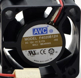 AVC F4020B12H 12V 0.17A 4020 4CM 2-wire double ball cooling fan - inewdeals.com