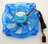 GIGABYTE 8CM 0.10A F128025DL blue glare LED ball fan