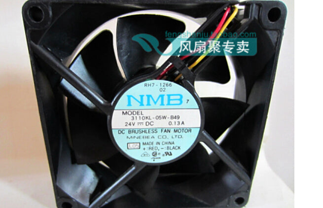 NMB 8CM 8025 3110KL-05W-B49 24V 0.13A80*80*25MM converter cooling fan cpu fan