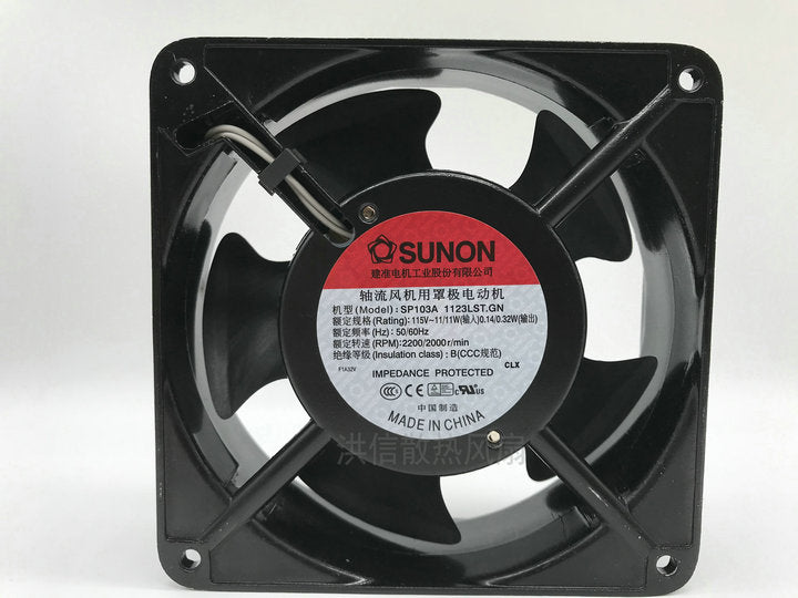SP103A 1123LST.GN 115V 0.14A 12CM cooling fan