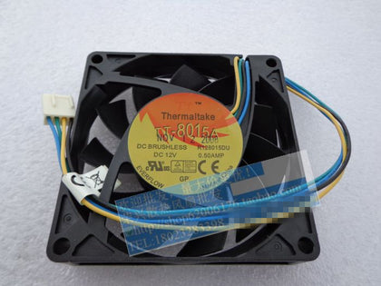 TT 8 cm 8015 R128015DU 12V 0.50AMP 80 * 80 * 15MM 4-wire intelligent temperature control cooling fan - inewdeals.com