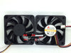 Y.S.TECH  FD126015LB 6015 6CM 12V 0.14A 60 * 60 * 15MM dual three-lane ball silent fan