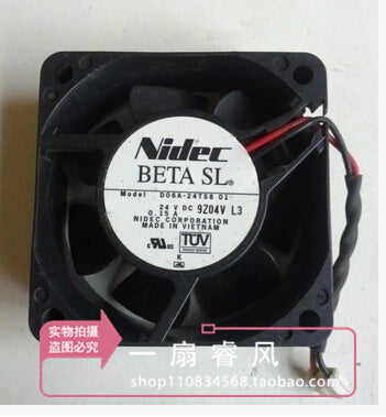 Nidec D06A-24TS8 01 24 V DC 0.15 A 60*60*25mm cooling fan - inewdeals.com