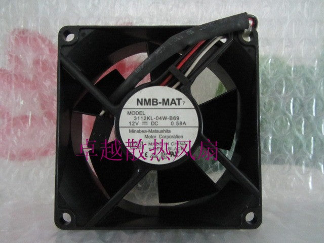 Nmb 8032 0.58a dual ball cooling fan 3112kl-04w-b69 cooling fan