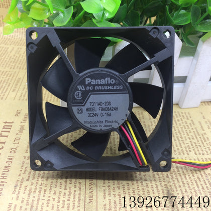 Panasonic panaflo FBA08A24H 8025 24V 0.15A 8CM 8cm Chassis Fan-inewdeals.com