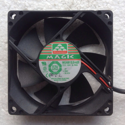 Magic MGA8012LB-A20 8020 12V 0.14A Ball Bearing Power Supply Cases Fan-inewdeals.com