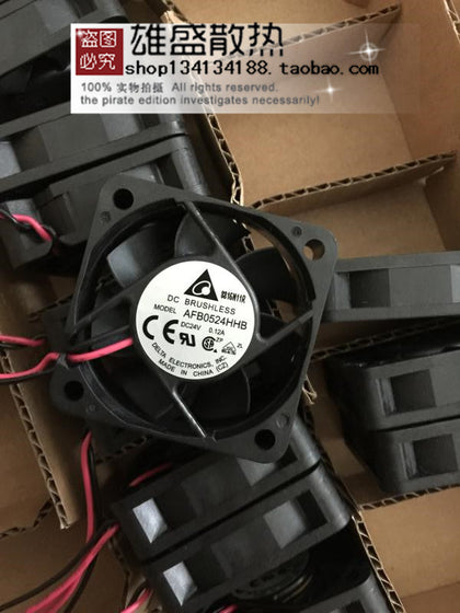 AFB0524HHB Delta Fan 5015 24V 0.12A 5CM Max Airflow Rate Converter Cooling Fan-inewdeals.com
