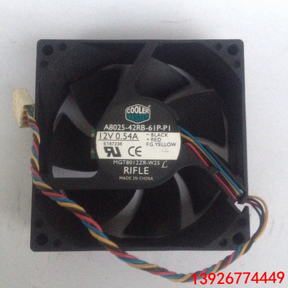 Cooler A8025-42RB-61P-P1 12V 0.54A 8CM Four-Wire PWM Temperature Control Fan-inewdeals.com