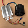 12V Ducted Fan Inner Rotor DC Brushless Motor Forward and Reverse High-Speed Car Booster Turbo Fan