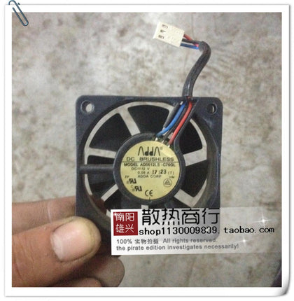 Adda/Xiexi 6020 6cm AD0612LS-C76GL 12V Two-Wire Three-Wire Oily Silent Fan-inewdeals.com