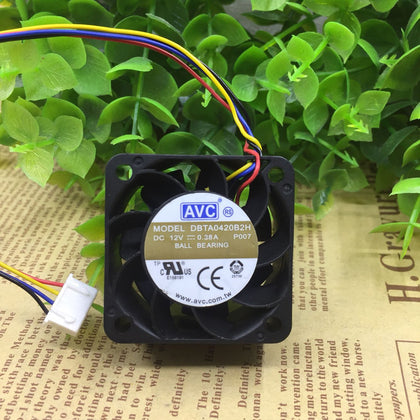 AVC 4020 4CM 12V 0.38A PWM Speed Control Max Airflow Rate Cooling Fan DBTA0420B2H-inewdeals.com