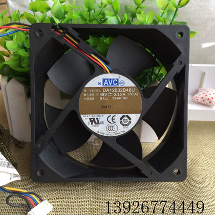 AVC Da12032b48u 12032 48V 0.35a 4-Wire Industrial Control Variable Frequency Cooling Fan-inewdeals.com