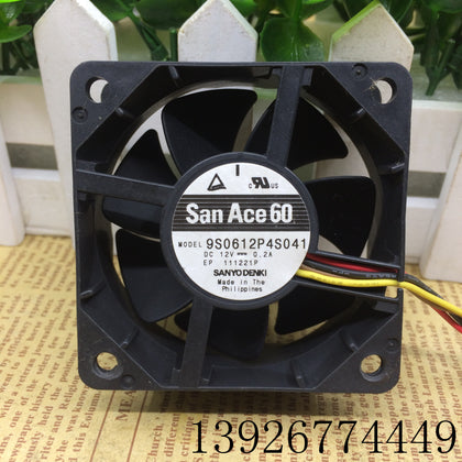 Japan Sanyo 6cm 12v0.2a 4-Pin PWM Double Ball Mute Fan 9s0612p4s041-inewdeals.com