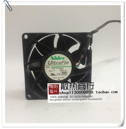 Nidec 8038 12v 1.5a V80E12BS2A7-07 8cm/cm PWM Temperature Control Large Air Fan-inewdeals.com