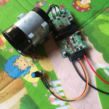 Metal Storm Duct Fan Inner Rotor DC Brushless Motor High Speed Turbine Fan 12v 16.5a-inewdeals.com