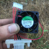 sunon 3.8cm 3828 12V 3.6W PMD1238PQB1-A 2-Wire Double Ball Cooling Fan