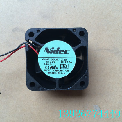Nidec 4028 D04XL-12P2G DC12V 0.29A 4CM Radiating Equipment Used for Heating Fan-inewdeals.com