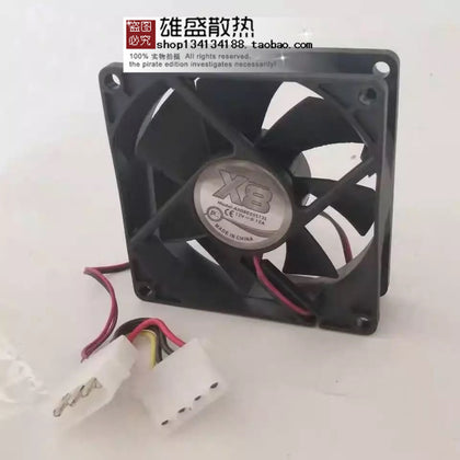 Axial Flow Fan 12V 8025 8cm 2P 4D Silent Chassis DC Cooling Fan 80*80*25mm-inewdeals.com