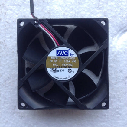 AVC/Qihong Ds08025b12u 8cm 12V 0.70a 3-Wire Large Air Volume Pressurized Fan-inewdeals.com