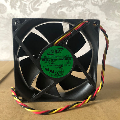 Adda AD08012HX207600 12V 0.15A 8cm 8020 3-Wire Cooling Fan-inewdeals.com