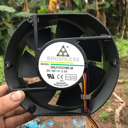 misieren SHLF1512NHE-14 12V 2.3a 17251 17CM Aluminum Frame Max Airflow Rate Heat Dissipation-inewdeals.com