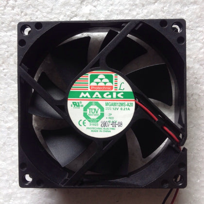 Yongli protechnio 8020 MGA8012MS-A20 12V 0.21A Cooling Fan-inewdeals.com