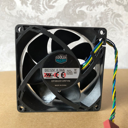 Cooler DF0802512RFHN 12V 0.34A 8cm 8025 4-Wire Fan-inewdeals.com