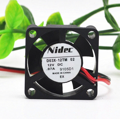 Nidec and fan D03X-12TM supports wind speed 0.07A 12V for Nidec 30*30*10mm
