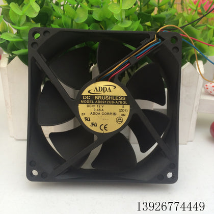 Adda 9025 9cm 9cm Fan Double Ball 4-Pin Temperature Control AD0912UB-A7BGL 0.45a-inewdeals.com
