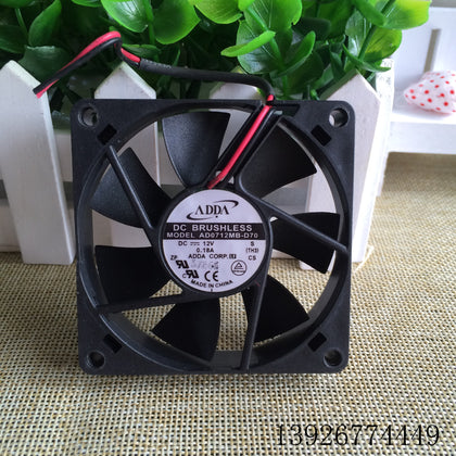 Adda AD0712MB-D70 12V 0.18a 7cm 7015 2-Wire Small Chassis Power Supply Fan-inewdeals.com