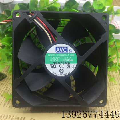 AVC 9cm 9025 0.41a DS09225S12H-009 HP Computer Mute Fan Three-Wire-inewdeals.com