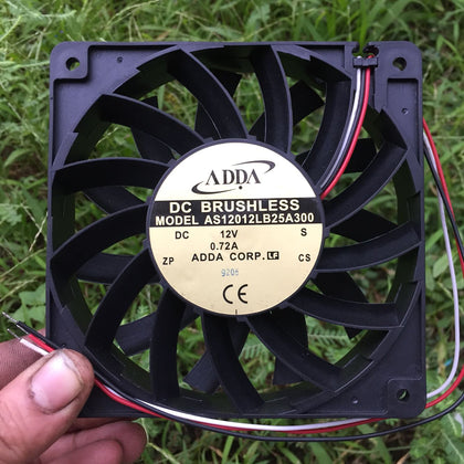 Adda AS12012LB25A300 12025 12V 0.72A 3-Wire Cooling Fan-inewdeals.com