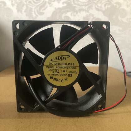 Adda AD0812HS-A70GL DC12V 0.25A 8cm 8025 Converter Fan-inewdeals.com
